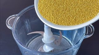 【小穎美食】把小米倒入絞肉機，就服這種做法，挑食的孩子都愛吃，太香了