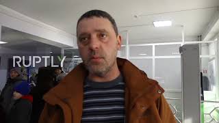 Russia: Refugees from Mariupol area arrive in Taganrog