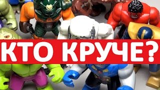 Большие LEGO фигурки Ninjago, Star Wars и Super Heroes. Кто круче?