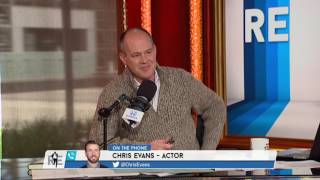 Actor Chris Evans Talks New England Patriots' Super Bowl - 4/13/17