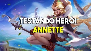 Testando Annette Suporte - Arena of Valor