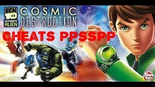 Ben 10 ultimate alien cosmic destruction psp cheats in Hindi