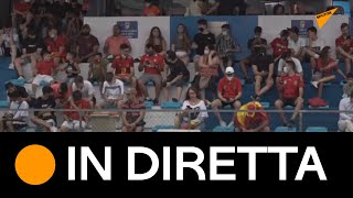 Spagna: tifosi guardano il match Italia-Spagna a Terrassa