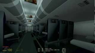 Fatal Plane Crash recorded from inside the plane (HL2DM) + FINAL MAP SCENE