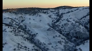 MT DIABLO:  Chilly storm front leaves Mt. Diablo covered in snow