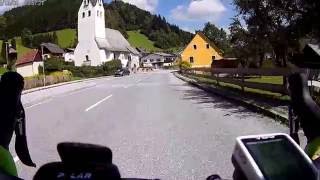 Gaberl Abfahrt mit Rennrad (91 km/h) spitze