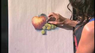 Still-Life Drawing Demo. How to draw with soft pastels (SCV-Arts Level 1)