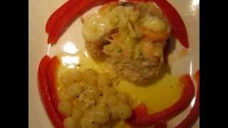 Лосось фаршированный Креветками и Сыром