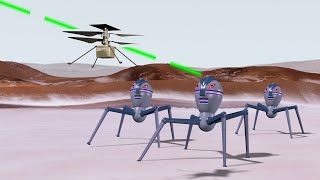 Robots marcianos atacan a Ingenuity en Marte - Animación