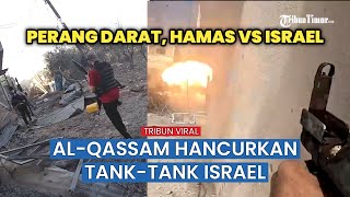 Pejuang Brigade Al-Qassam Bersenjata Terjun ke Jalan Lawan Serangan Darat Israel