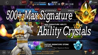 500+ Max Signature Ability Crystals aka "Immortal Iron Fist crystals" - Marvel Contest of Champions