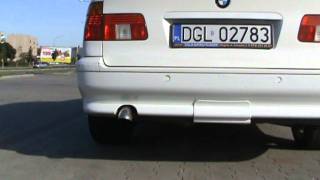 BMW E39 530d wydech przelot 3''