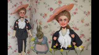 Roses hat and dress for Barbie / Шляпка с розами и наряд для Барби
