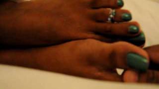 Tasting her sleepy feet 2