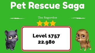 Pet Rescue Saga Level 1757 - No Boosters