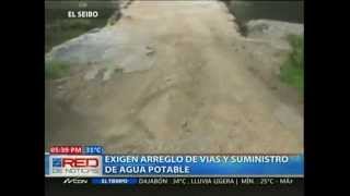 Exigen arreglo de vias y suministro de agua potable