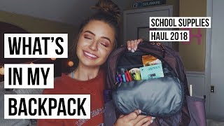 WHAT'S IN MY COLLEGE BACKPACK/SCHOOL SUPPLIES HAUL