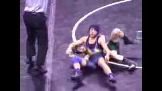 Girl pins Boy