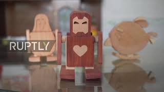Chinese grandpa gets praised on social media for ingenious wooden creations