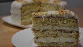 Кокосово - Ореховый Торт или Торт с Райским Вкусом | Coconut cake
