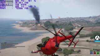 ArmA 3 KOTH GTX 1050 TI I3 7100 FPS TEST | in helicopter | 1080p 60 fps