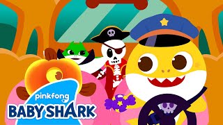Baby Shark Halloween Bus | Halloween Shark Family | Holiday Special 