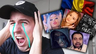 REACTING TO ROMANIAN MUSIC (ft. Iuliana Beregoi, Delia, Sandu Ciorba, Carla's Dreams, JO, ADDA)