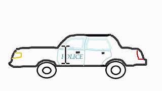 Draw a police car (No music) Как нарисовать полицейскую машину-رسم سيارة شرطة  without بلا موسيقى