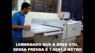 NOVA PRENSA TERMICA PARA SUBLIMAÇÃO KBRX METALNEXT VERSÃO 2013