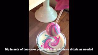 Cake Poppin Tutorials: Marble Swirl Cake Pops