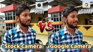 Redmi note 7 gcam vs MIUI stock camera app | camera app battle ( Hindi)