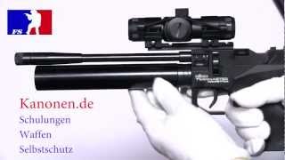 Luftpistole Twinmaster Competitor mit Adapter und Schalldämpfer
