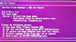 DemiGod Crash Handler: DBI Err Fatal Repair LG L80 D380