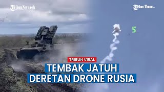 SAM Strela-10 Tembak Jatuh Deretan Drone Rusia, VIRAL!!