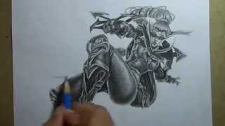 Pencil Drawing - vayne