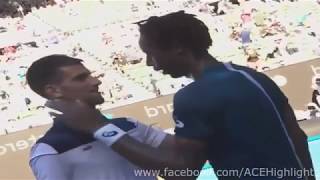 Novak Djokovic vs Gael Monfils 2018 AO R2 Highlights