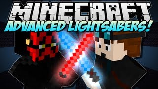 Minecraft | ADVANCED LIGHTSABERS! (Jedis & The Force!) | Mod Showcase [1.5.2]