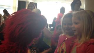Meeting Elmo at The Furchester Hotel