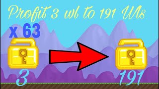 Growtopia: 191 wls easy profit (No Farm)