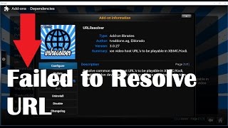 Fixing Failed to resolve URL error in Kodi