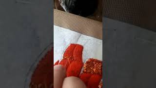 Пришиваем пайетки способом "рыбья чешуя"