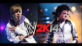 Justin Bieber vs Michael Jackson WWE 2K14 CELEBRITY Showdown