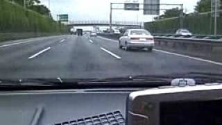 東北道走行中　ETC、カーナビ、レーダー　Navi,Rader,ETC operating in Tohoku EXPWAY