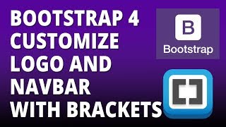 Bootstrap 4 - Logo and Navbar Customization with Bootstrap 4 and Brackets text Editor