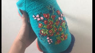 Как связать комбинезон для собаки своими руками