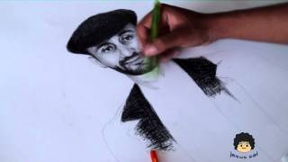 Speed Drawing: dibujo hechos a lapicero: leonardo de Arte Divierte