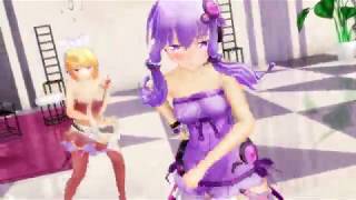 【MMD R-18】 リンちゃんとゆかりさんで被害妄想携帯女子(笑) 【RIN・Yukari】