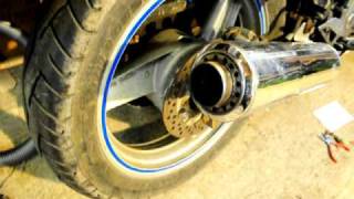 ZZR 250 Sound with exhaust drilled