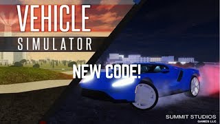 NEW CODE! Vehicle Simulator (Roblox)