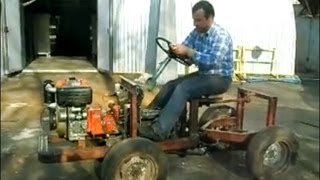 Самодельный минитрактор переломка